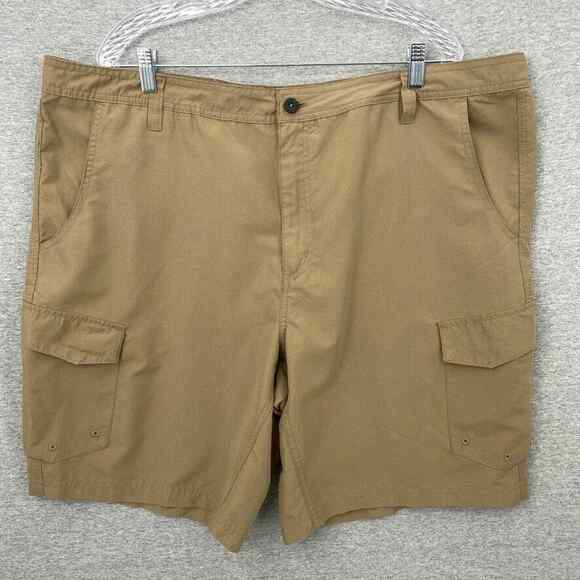Magellan Cargo Shorts Mens 44 Brown Fishing Hiking Water Repellant Casual Chino - Picture 1 of 10